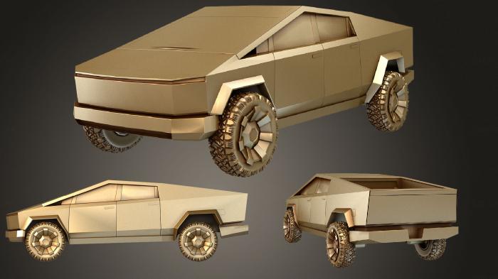 نموذج ثلاثي الأبعاد لآلة CNC السيارات والنقل شاحنة إلكترونية